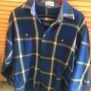 Vintage 70s blue flannel